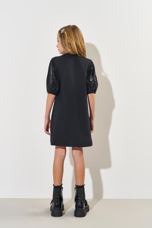 Vestido Infantil Menina Time To Shine Preto CTV