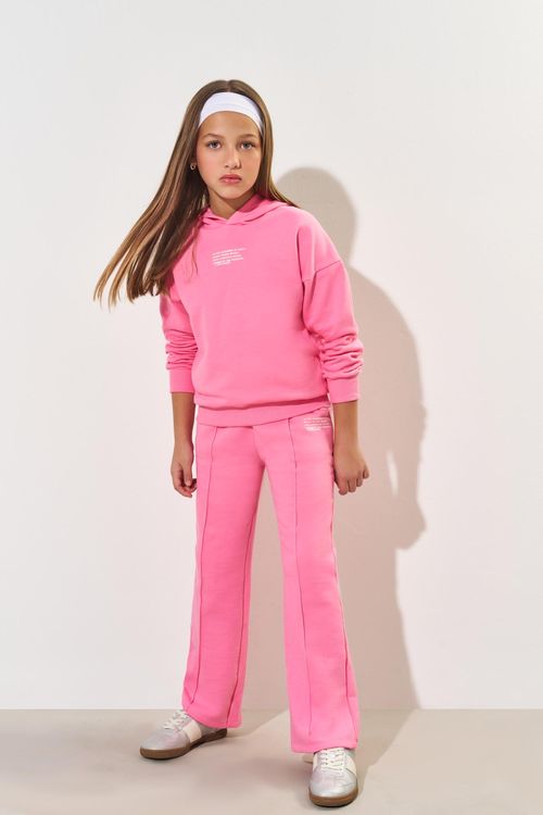 Conjunto Infantil Menina Fashionable Monocromático Rosa CTV