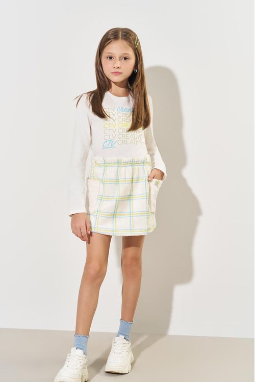 Conjunto Infantil Menina Creative Natural CTV
