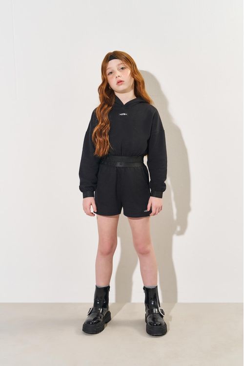 Blusão Infantil Menina Glitter Preto CTV