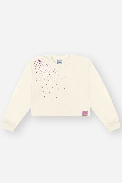 Blusa Infantil Menina Strass Natural CTV