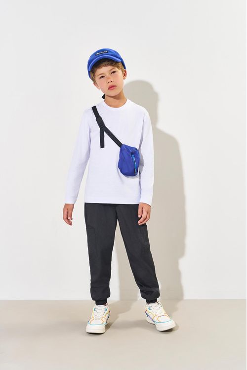 Conjunto Infantil Menino com Pochete Branco CTV