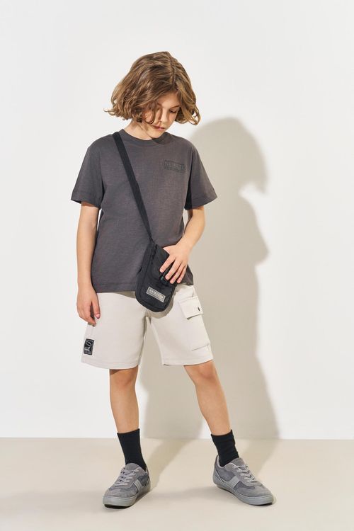 Bermuda Infantil Menino Cinza CTV