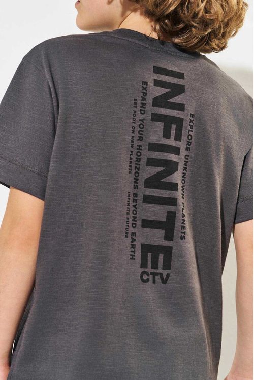 Camiseta Infantil Menino Infinite Chumbo CTV