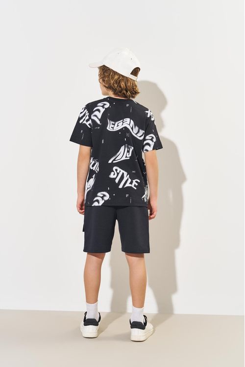 Camiseta Infantil Menino Legend Style Preto CTV
