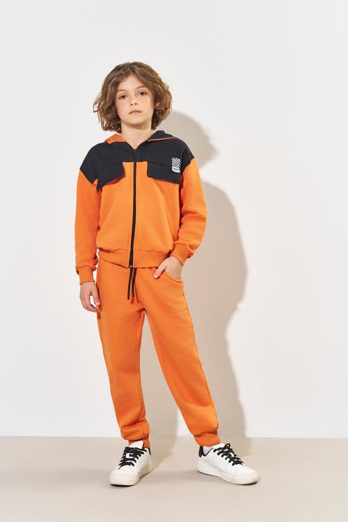 Conjunto Infantil Menino Estampa Costas Laranja CTV