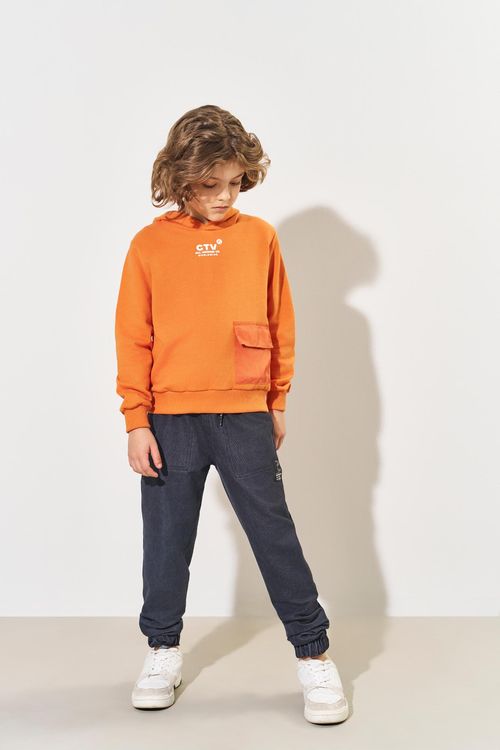Calça Jogger Infantil Menino Understand Preto CTV