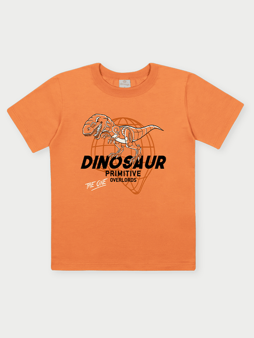 Conjunto Menino Dinosaur Primitive Laranja Abrange