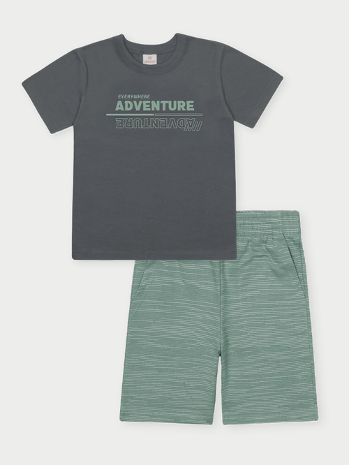 Conjunto Menino Adventure Chumbo Abrange
