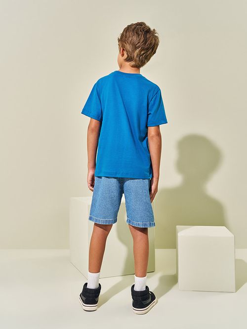 Camiseta Colecionável Menino Mosassauro Azul