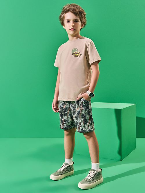 Conjunto Menino Life Finds a Way Bege