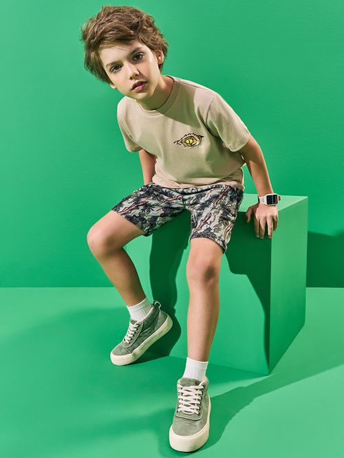 Conjunto Menino Life Finds a Way Bege