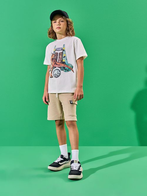 Conjunto Menino Jurassic World Branco
