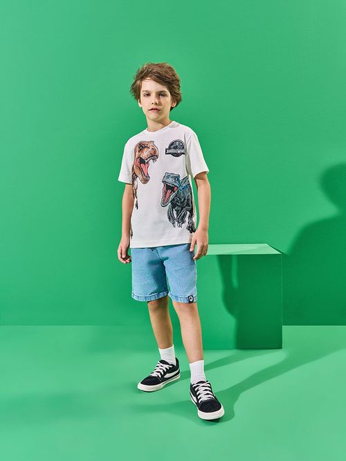 Conjunto Menino T-Rex e Velociraptor Natural Kippos