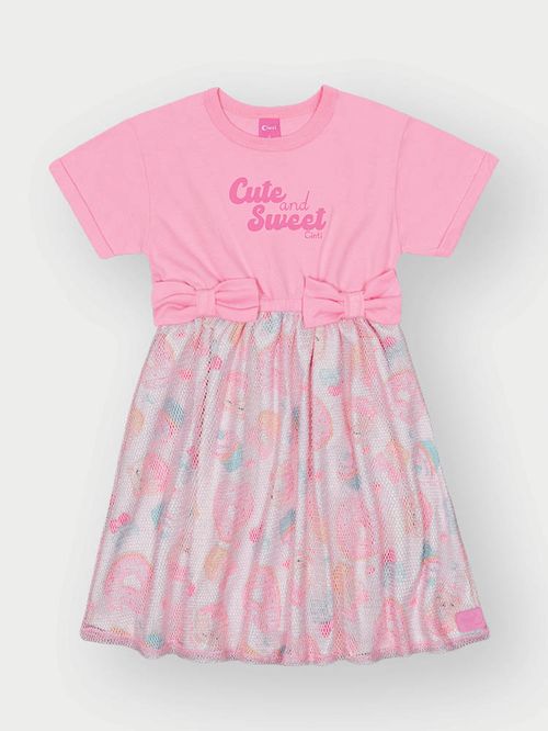 Vestido Menina Cute&Sweet Rosa