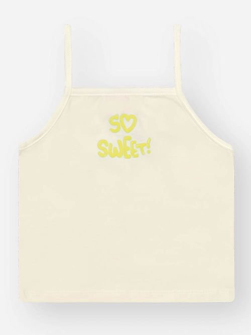 Conjunto Trio Menina So Sweet Amarelo Mundo Cinti
