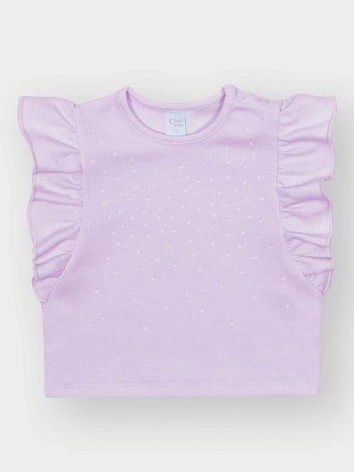 Conjunto Menina com Strass Lilás