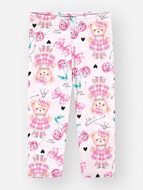Legging Menina Ursinhas Rosa