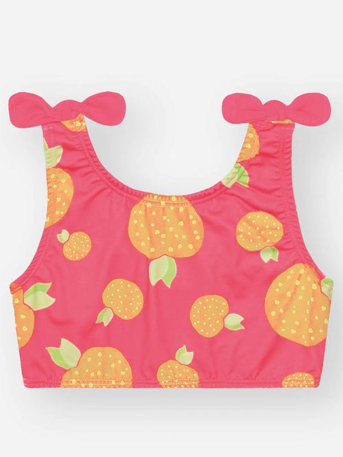Biquíni Menina com Proteção UV Moranguinhos Laranja Mundo Cinti
