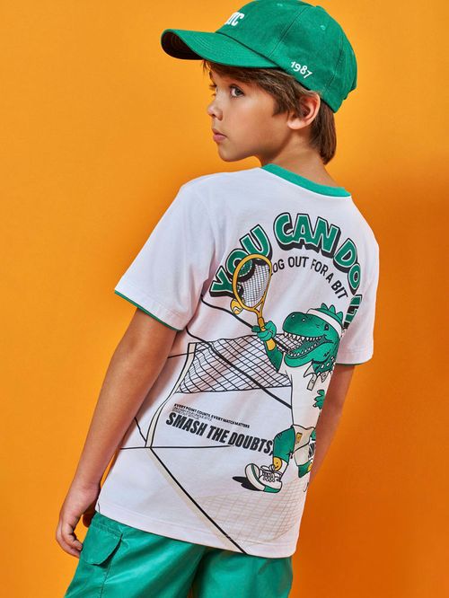 Conjunto Menino Dinos Good Mood Verde Kippos
