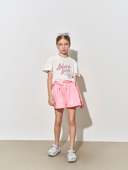 Conjunto Menina Adore You Rosa Beli.me