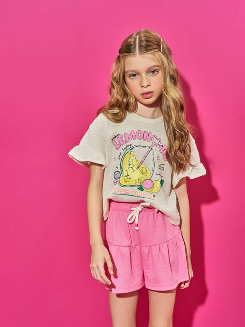 Conjunto Menina Lemon Joice Rosa Beli.me