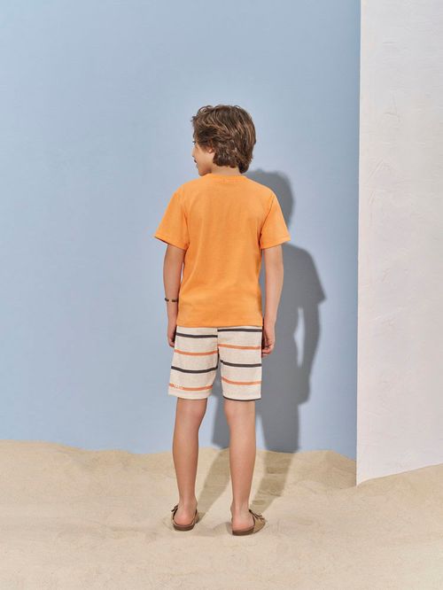 Conjunto Menino Holidays Laranja Divertto