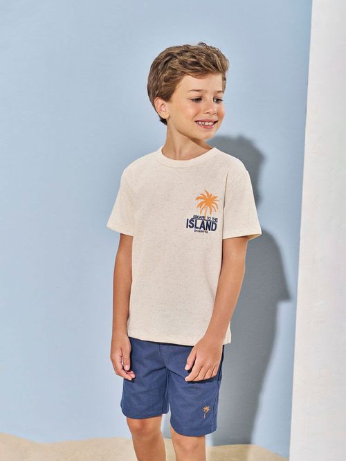 Conjunto Menino Island Off White Divertto