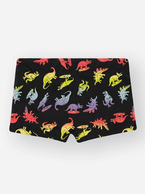 Sunga com Proteção UV Dinossauros Preto Divertto