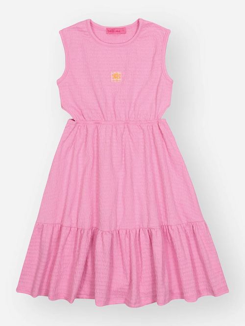 Vestido Infantil Menina Recortes Laterais Barbie Beli.me