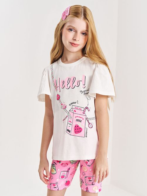 Conjunto Infantil Menina Caxinhas de Suco Barbie Beli.me