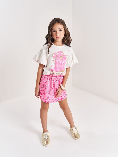 Conjunto Infantil Menina Bota Country Confete Beli.me