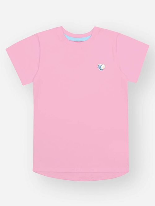 Blusa Alongada Infantil Menina Rosa Mundo Cinti