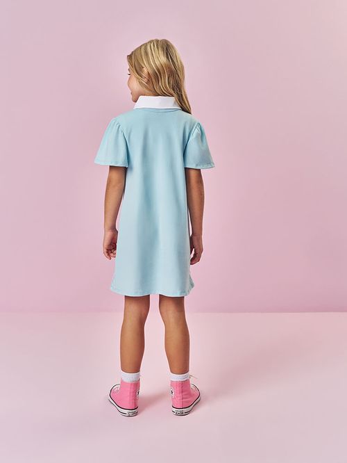 Vestido Infantil Menina Tennis Club Azul Mundo Cinti