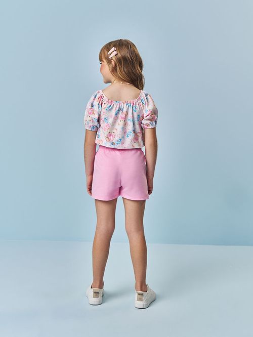 Conjunto Infantil Menina Ursinhos Florais Mundo Cinti