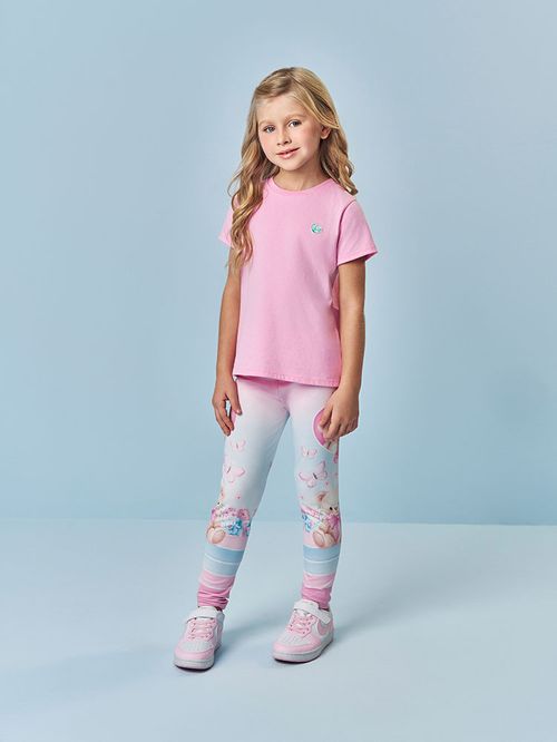 Legging Infantil Menina Ursinha Mundo Cinti