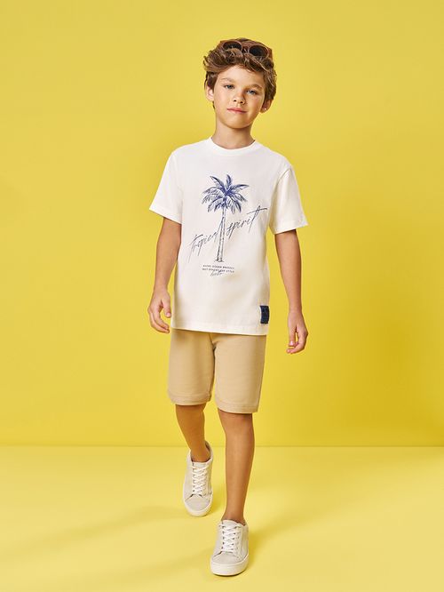 Conjunto Infantil Menino Tropical Spirit Bege Divertto