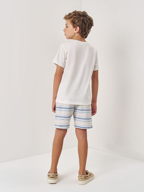 Conjunto Infantil Menino Listrado Azul Divertto