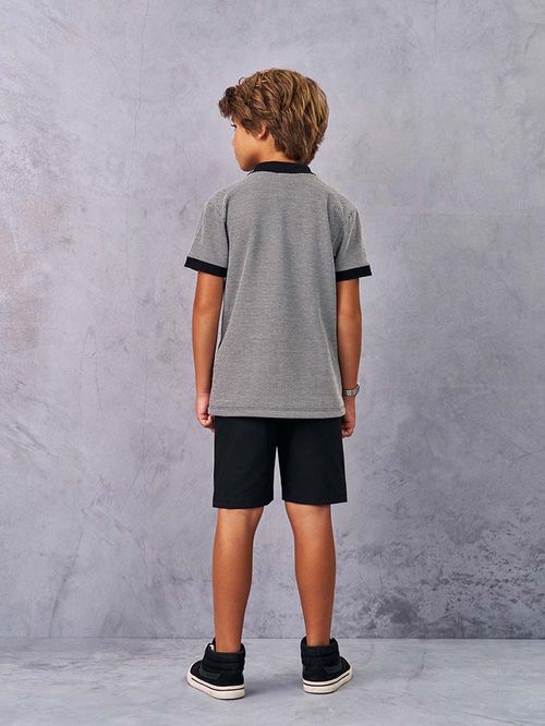 Conjunto Infantil Menino Social Preto Kippos