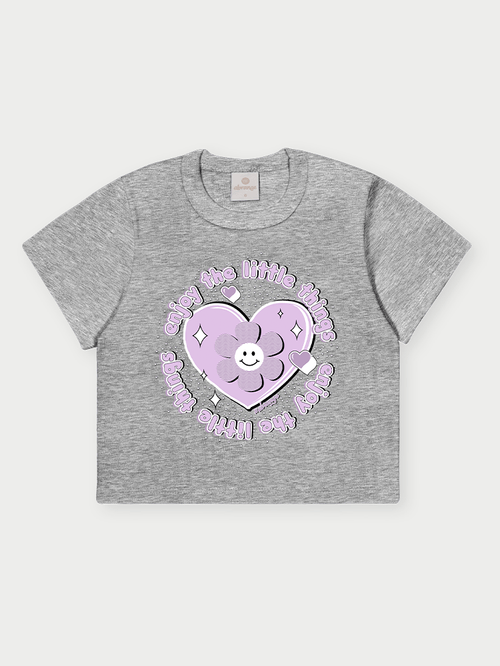 Conjunto Infantil Menina Little Things Lilás Abrange