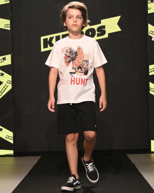 Conjunto Menino Dilofossauro Natural Kippos