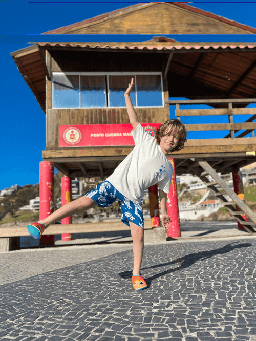 Conjunto Menino BeachScape Azul Kippos