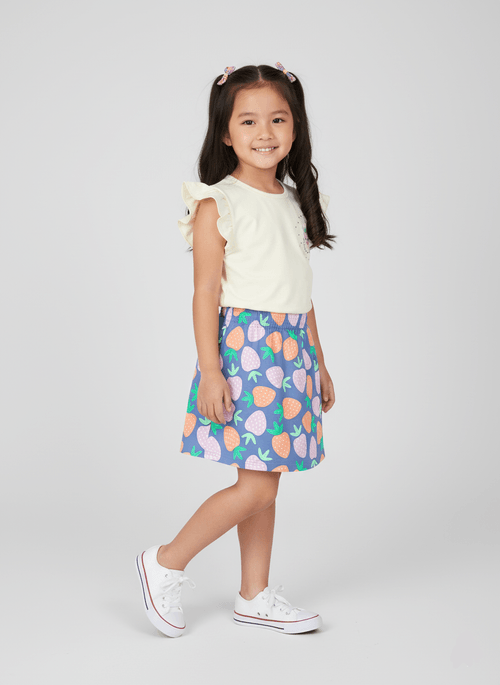Conjunto Menina Cute Strawberry Natural Abrange