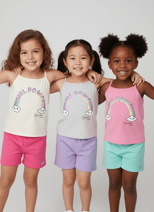 Conjunto Menina Girl Power Natural Abrange
