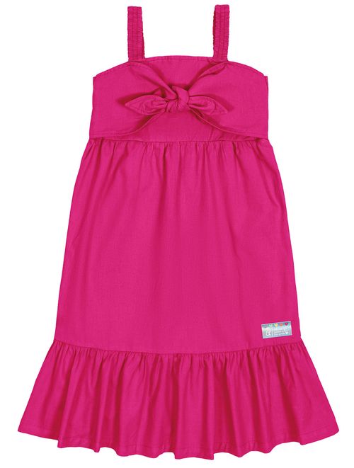 Vestido Laço Frontal Rosa Abrange