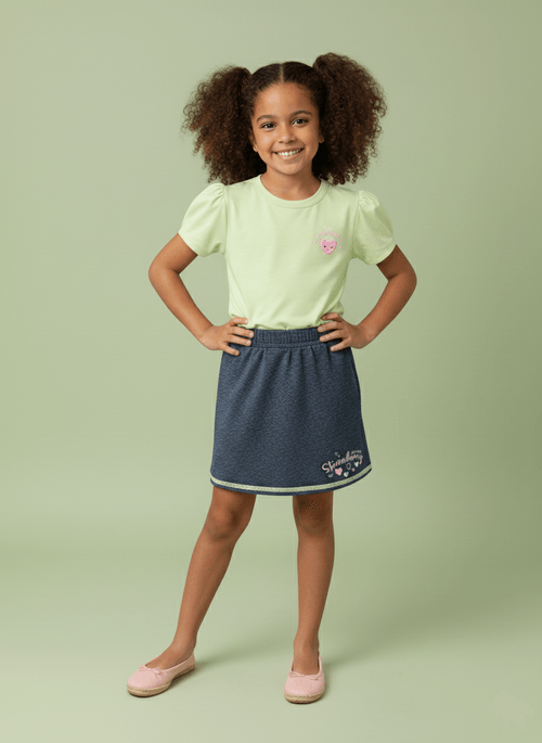 Conjunto Infantil Morango Verde Abrange