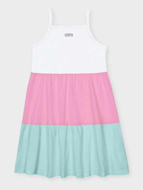 Vestido de Alça Infantil 3 Marias Branco Abrange