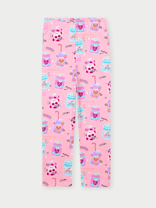 Legging Infantil Menina Juice Lover Rosa Abrange