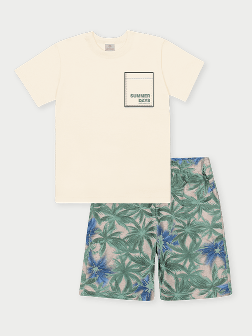 Conjunto Menino Palmas Natural Abrange