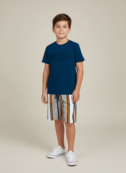 Conjunto Menino Surfing Marinho Abrange